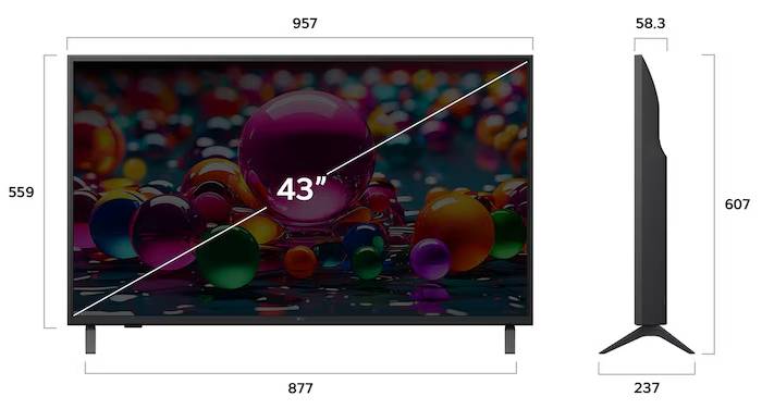 تلویزیون ال جی 43 اینچ 4K هوشمند 43UA85006