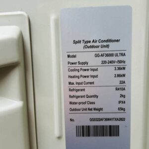 کولر گازی ایستاده جنرال گلد GG-AF36000 Ultra
