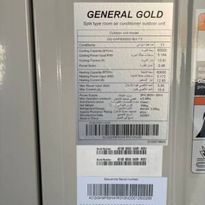 کولر گازی ایستاده جنرال گلد GG-GHF60000 BIX T3