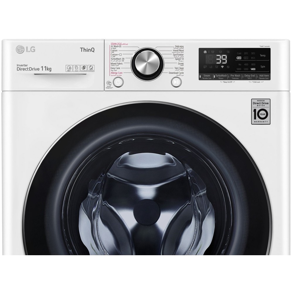 ماشین لباسشویی ال جی 11 کیلوگرمی مدل WR9011BWG - تصویر 2